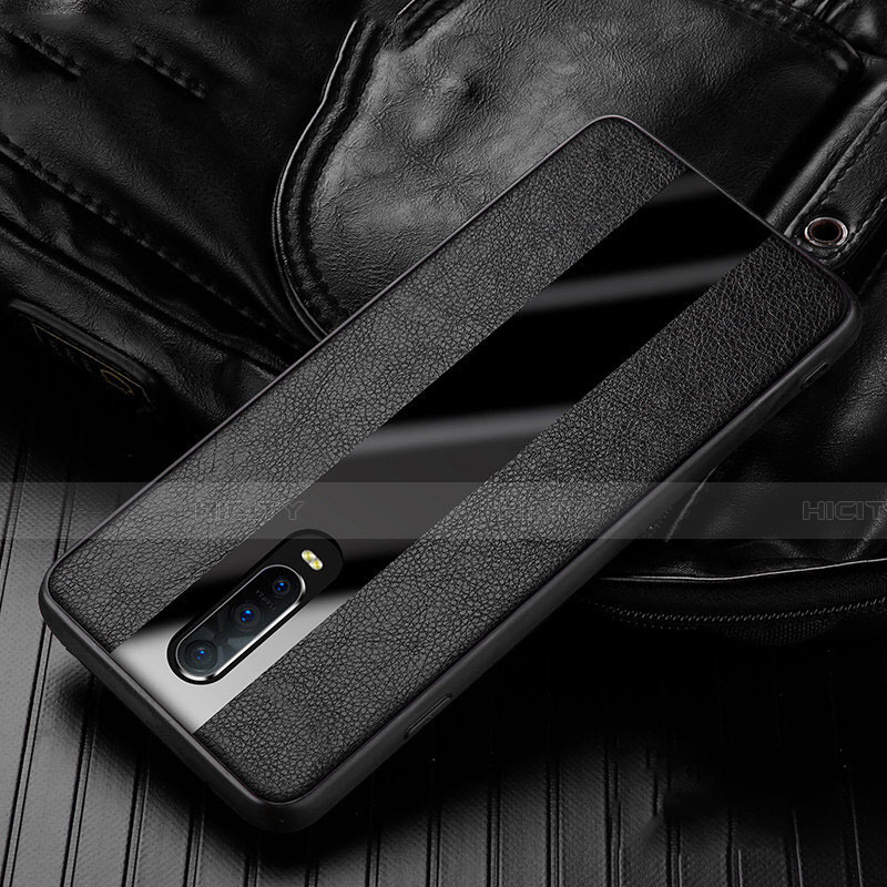 Silikon Hülle Handyhülle Gummi Schutzhülle Leder Tasche H01 für Oppo R17 Pro groß