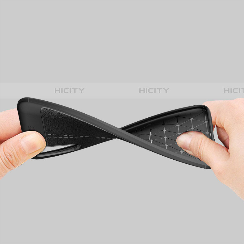 Silikon Hülle Handyhülle Gummi Schutzhülle Leder Tasche H01 für Samsung Galaxy A70 groß
