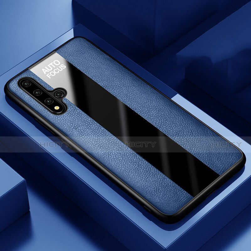 Silikon Hülle Handyhülle Gummi Schutzhülle Leder Tasche H03 für Huawei Honor 20S Blau