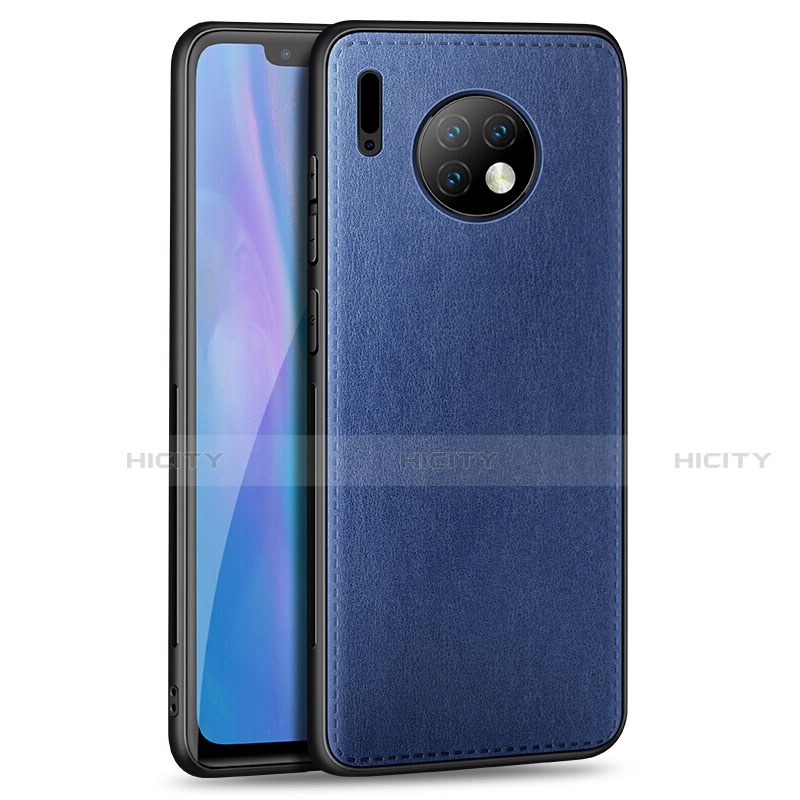 Silikon Hülle Handyhülle Gummi Schutzhülle Leder Tasche H03 für Huawei Mate 30 Blau