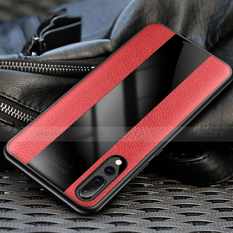 Silikon Hülle Handyhülle Gummi Schutzhülle Leder Tasche H03 für Huawei P20 Pro