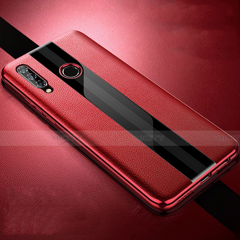 Silikon Hülle Handyhülle Gummi Schutzhülle Leder Tasche H05 für Huawei Honor 20E Rot Plus