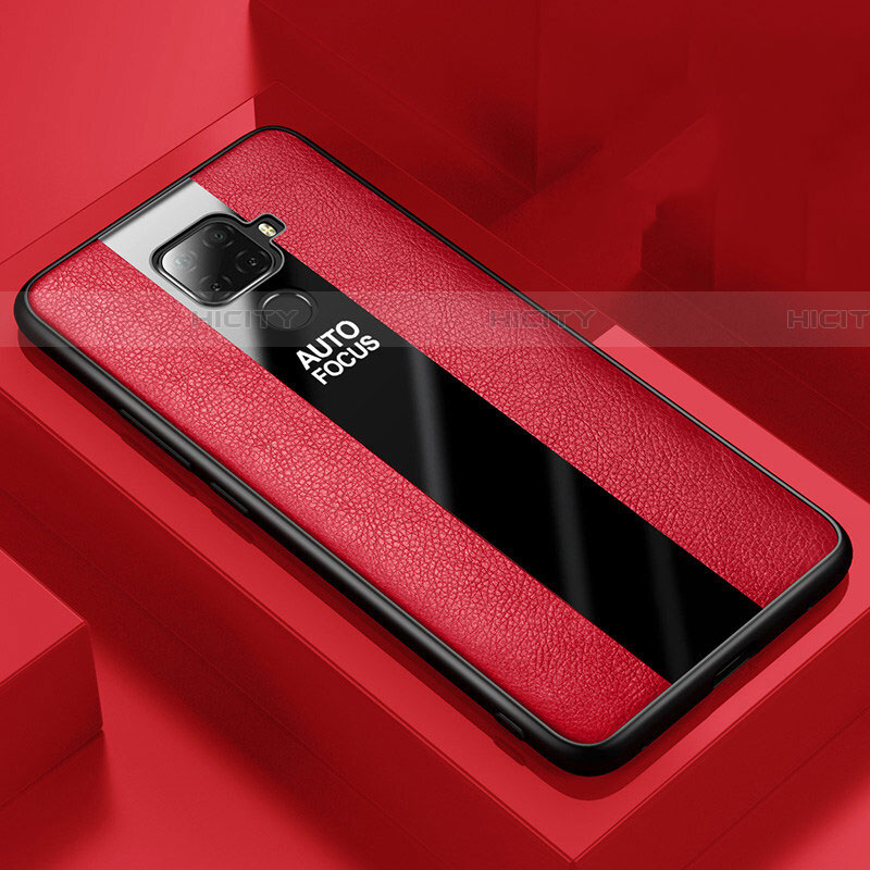 Silikon Hülle Handyhülle Gummi Schutzhülle Leder Tasche S01 für Huawei Mate 30 Lite Rot