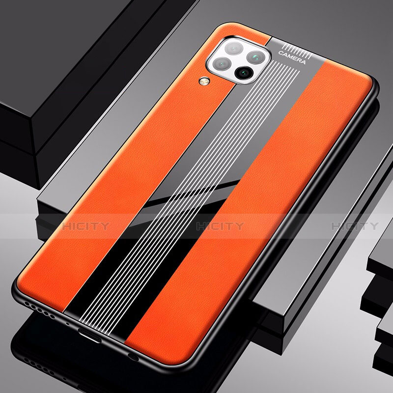 Silikon Hülle Handyhülle Gummi Schutzhülle Leder Tasche S01 für Huawei Nova 6 SE Orange Plus