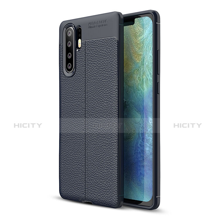 Silikon Hülle Handyhülle Gummi Schutzhülle Leder Tasche S01 für Huawei P30 Pro New Edition Blau Plus