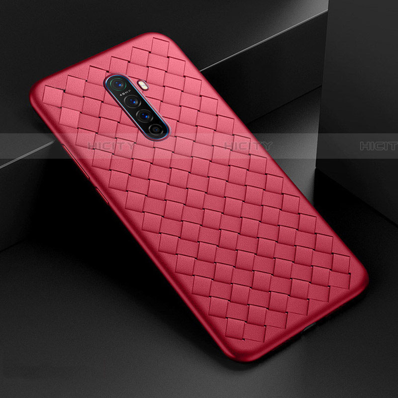 Silikon Hülle Handyhülle Gummi Schutzhülle Leder Tasche S01 für Oppo Reno Ace groß