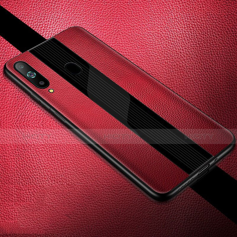 Silikon Hülle Handyhülle Gummi Schutzhülle Leder Tasche S01 für Samsung Galaxy A8s SM-G8870 Rot