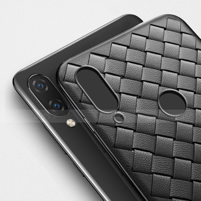 Silikon Hülle Handyhülle Gummi Schutzhülle Leder Tasche S01 für Xiaomi Redmi Note 7 Pro groß