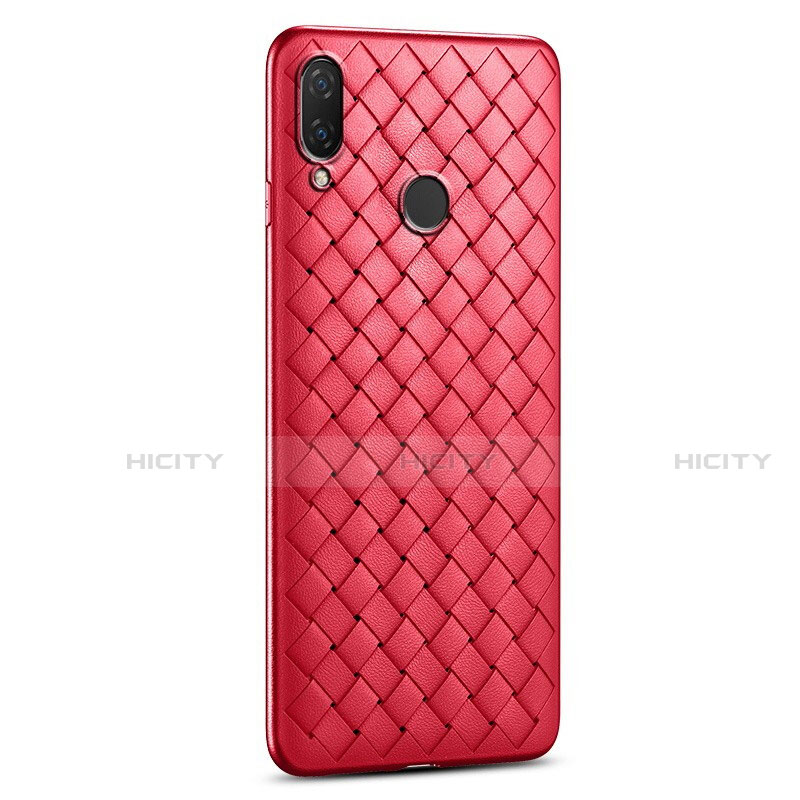 Silikon Hülle Handyhülle Gummi Schutzhülle Leder Tasche S01 für Xiaomi Redmi Note 7 Pro Rot