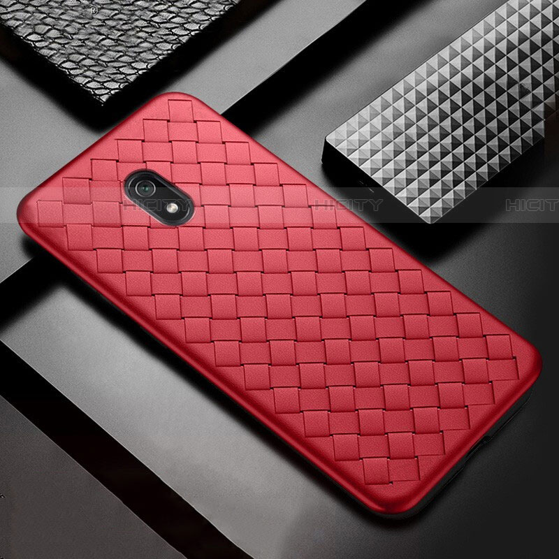 Silikon Hülle Handyhülle Gummi Schutzhülle Leder Tasche S02 für Xiaomi Redmi 8A