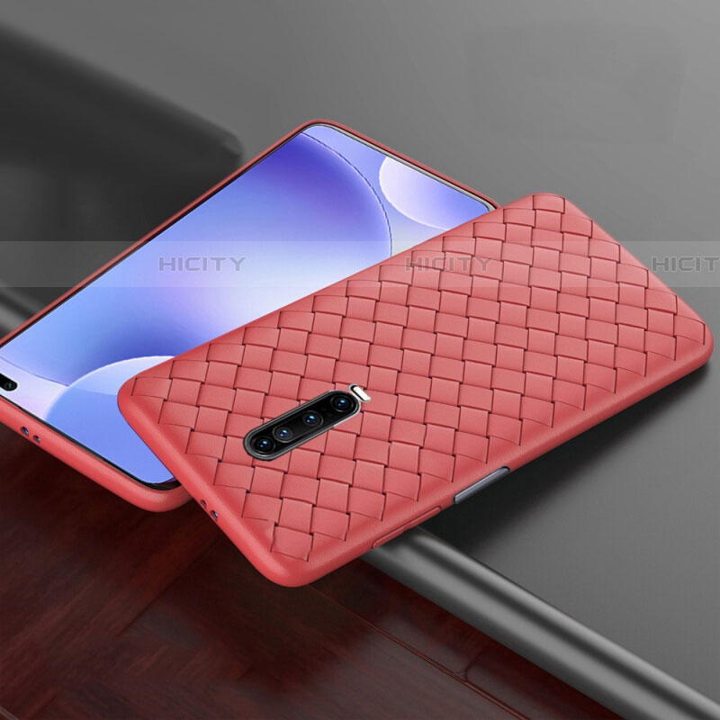 Silikon Hülle Handyhülle Gummi Schutzhülle Leder Tasche S03 für Xiaomi Redmi K30i 5G Rot Plus