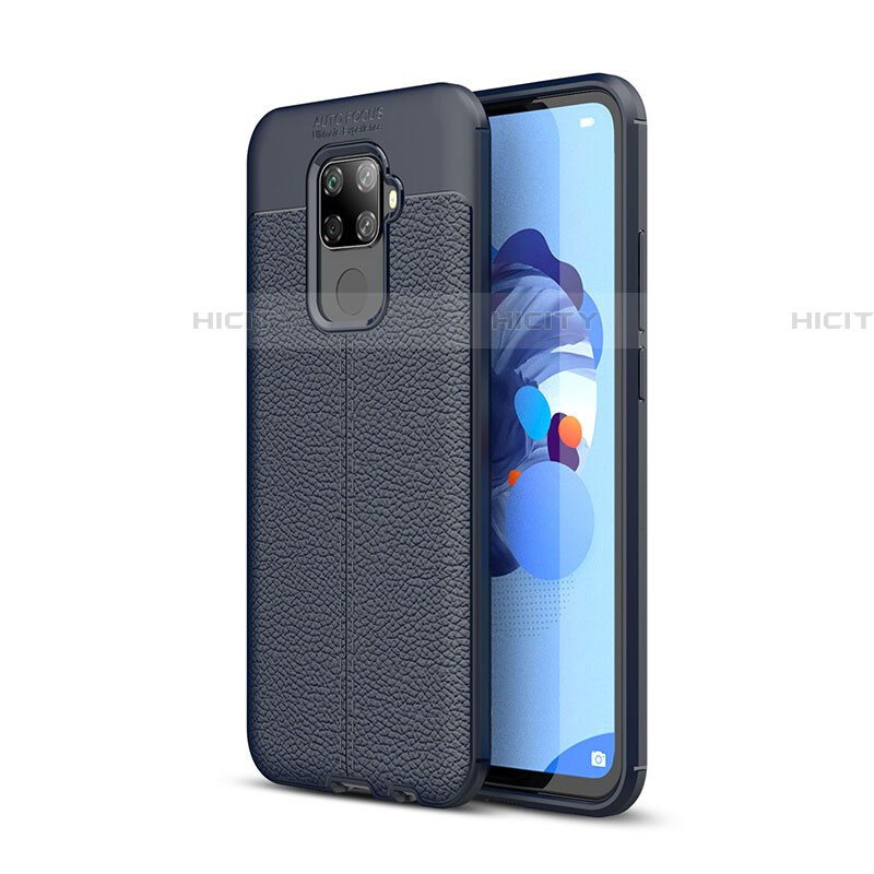 Silikon Hülle Handyhülle Gummi Schutzhülle Leder Tasche S05 für Huawei Nova 5z Blau