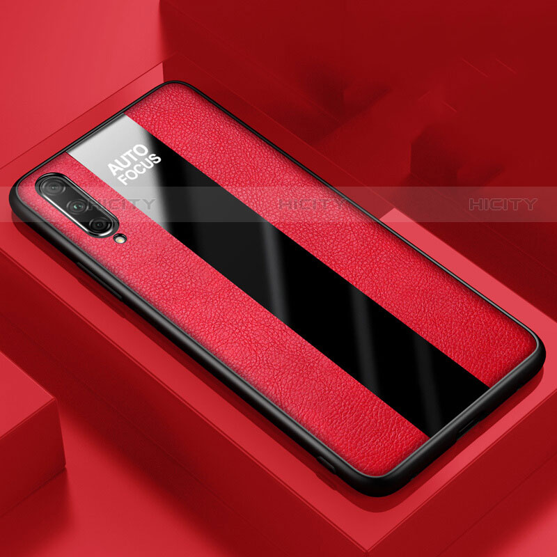 Silikon Hülle Handyhülle Gummi Schutzhülle Leder Tasche S05 für Huawei Y9s Rot