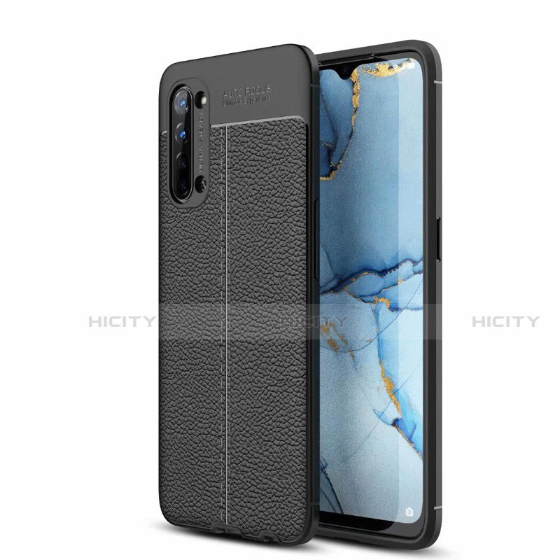 Silikon Hülle Handyhülle Gummi Schutzhülle Leder Tasche S05 für Oppo K7 5G Schwarz