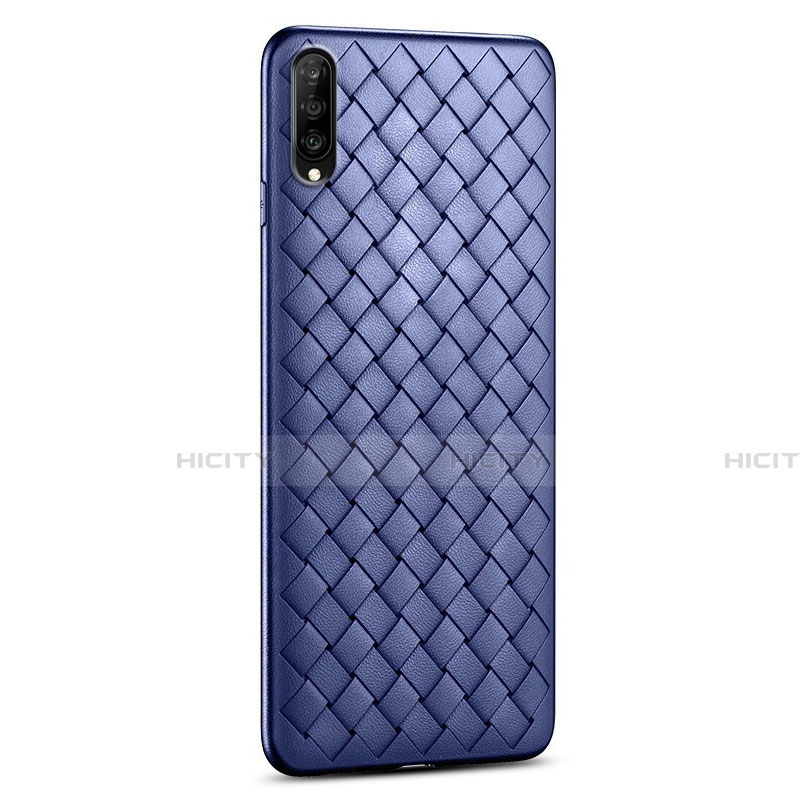 Silikon Hülle Handyhülle Gummi Schutzhülle Leder Tasche S06 für Huawei Honor 9X Pro Blau Plus