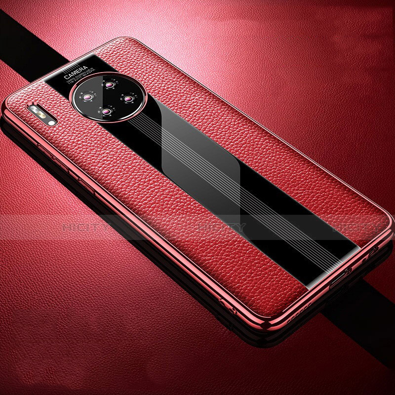 Silikon Hülle Handyhülle Gummi Schutzhülle Leder Tasche Z01 für Huawei Mate 30 Pro Rot