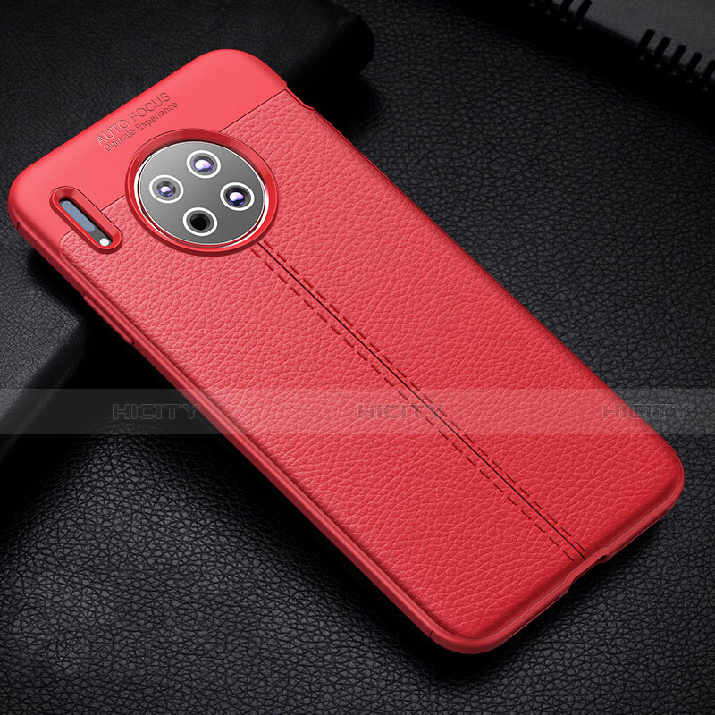 Silikon Hülle Handyhülle Gummi Schutzhülle Leder Tasche Z03 für Huawei Mate 30 5G Rot Plus