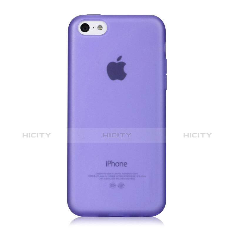 Silikon Hülle Handyhülle Gummi Schutzhülle Matt für Apple iPhone 5C Violett