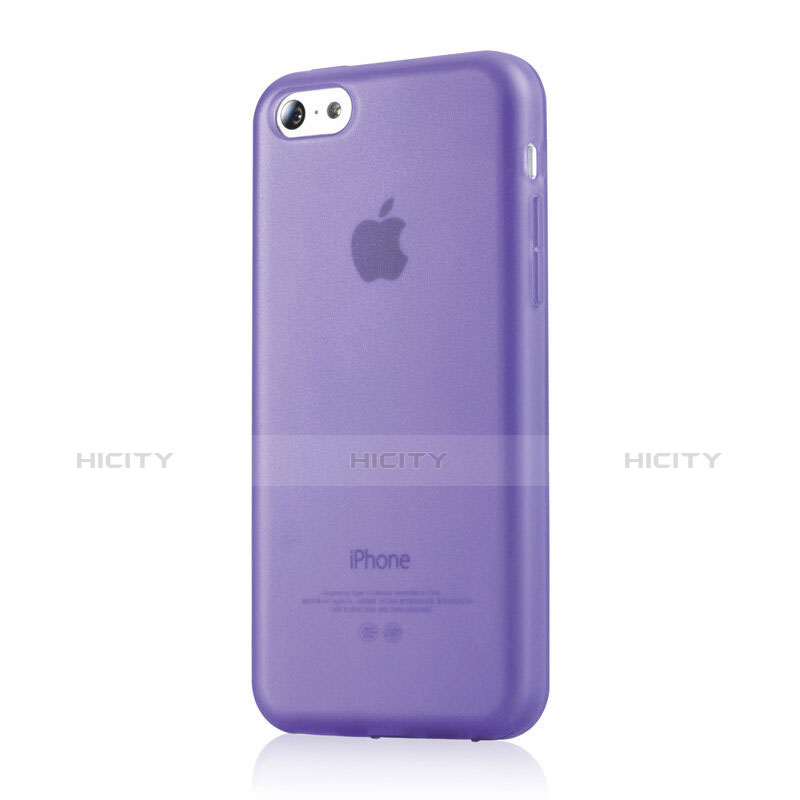 Silikon Hülle Handyhülle Gummi Schutzhülle Matt für Apple iPhone 5C Violett