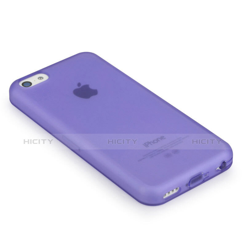 Silikon Hülle Handyhülle Gummi Schutzhülle Matt für Apple iPhone 5C Violett