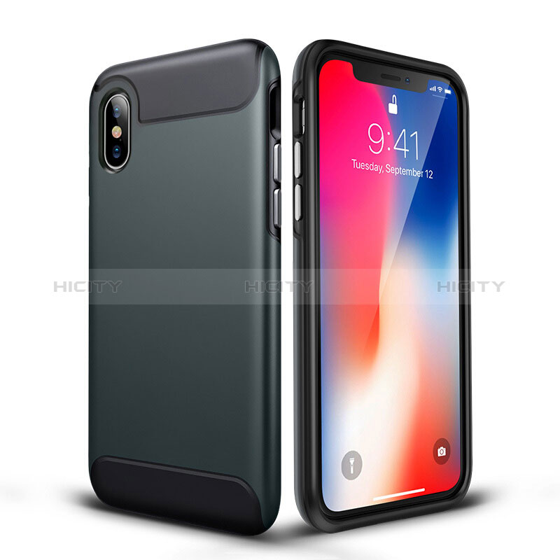 Silikon Hülle Handyhülle Gummi Schutzhülle Matt für Apple iPhone Xs Max Grün