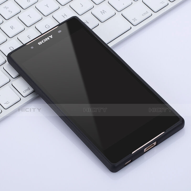 Silikon Hülle Handyhülle Gummi Schutzhülle Matt für Sony Xperia Z5 Schwarz