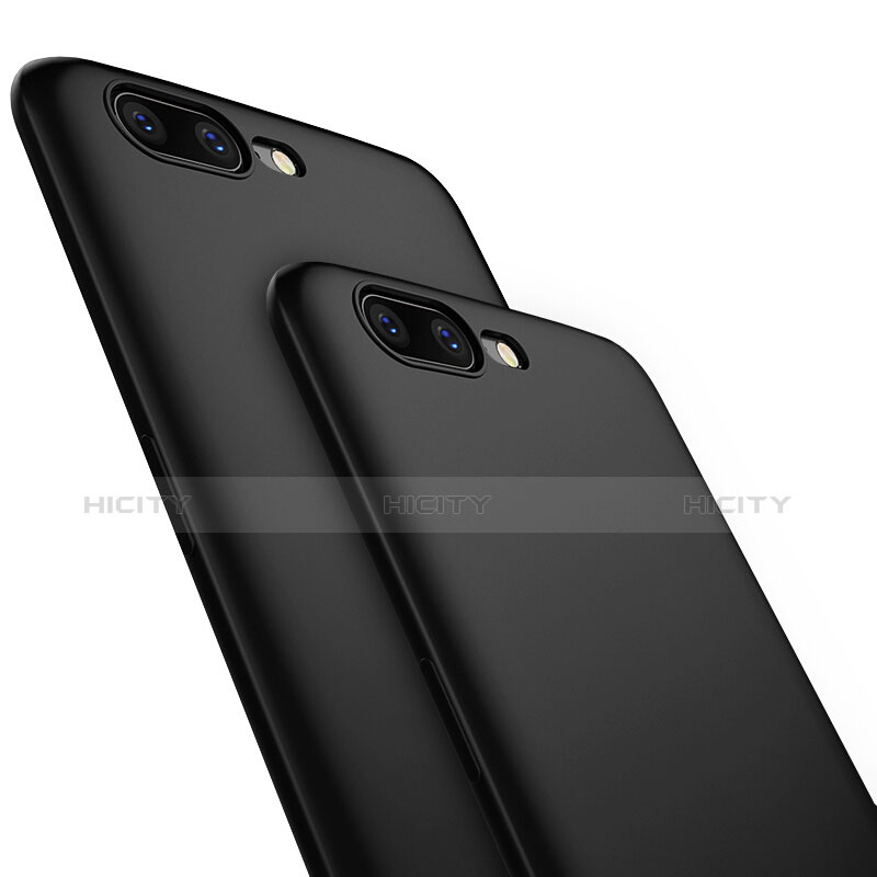 Silikon Hülle Handyhülle Gummi Schutzhülle S01 für OnePlus 5 Schwarz