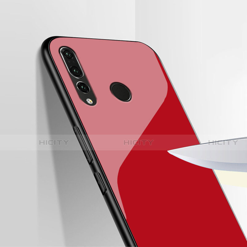 Silikon Hülle Handyhülle Gummi Schutzhülle Spiegel für Huawei Honor 20 Lite Rot