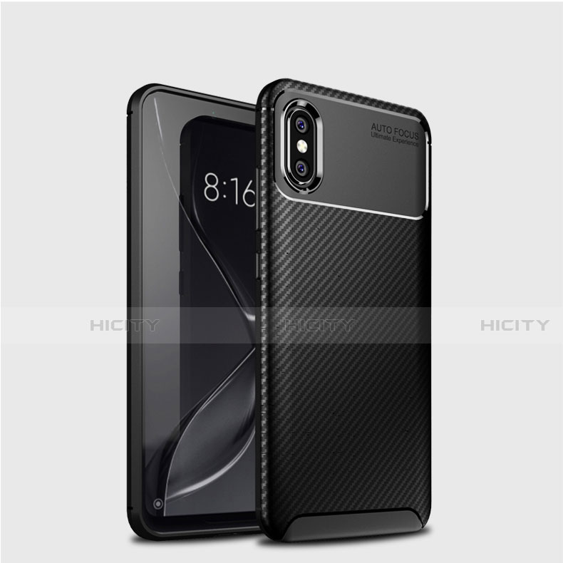 Silikon Hülle Handyhülle Gummi Schutzhülle Tasche Köper A01 für Xiaomi Mi 8 Schwarz Plus