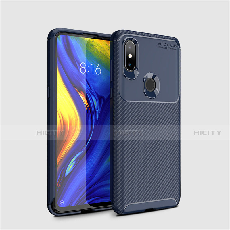 Silikon Hülle Handyhülle Gummi Schutzhülle Tasche Köper A01 für Xiaomi Mi Mix 3 Blau Plus