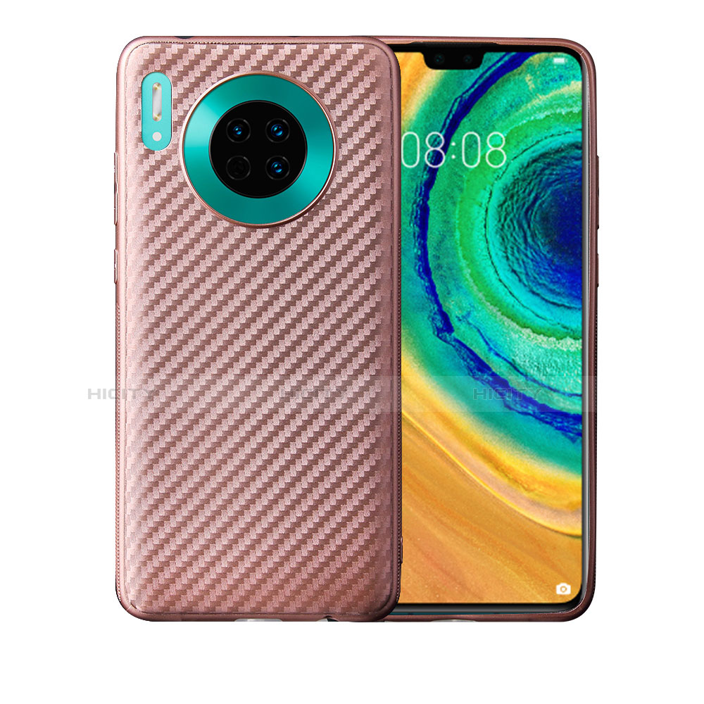 Silikon Hülle Handyhülle Gummi Schutzhülle Tasche Köper für Huawei Mate 30 5G Rosegold Plus