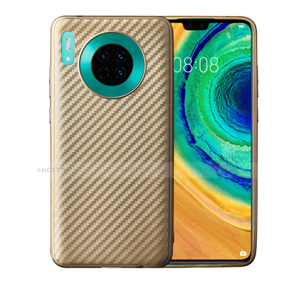 Silikon Hülle Handyhülle Gummi Schutzhülle Tasche Köper für Huawei Mate 30 Pro 5G Gold