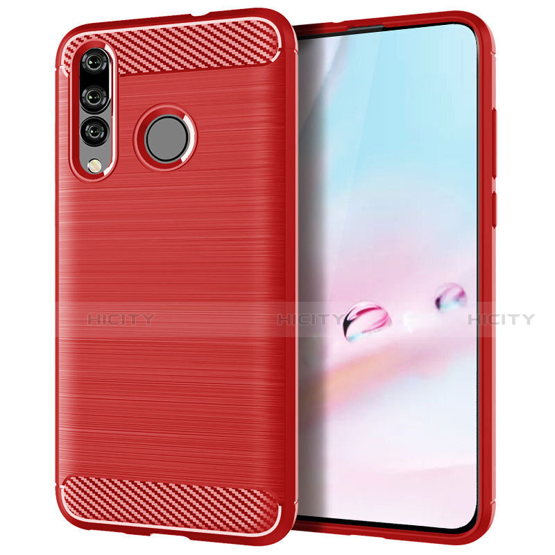 Silikon Hülle Handyhülle Gummi Schutzhülle Tasche Köper für Huawei Nova 4e Rot