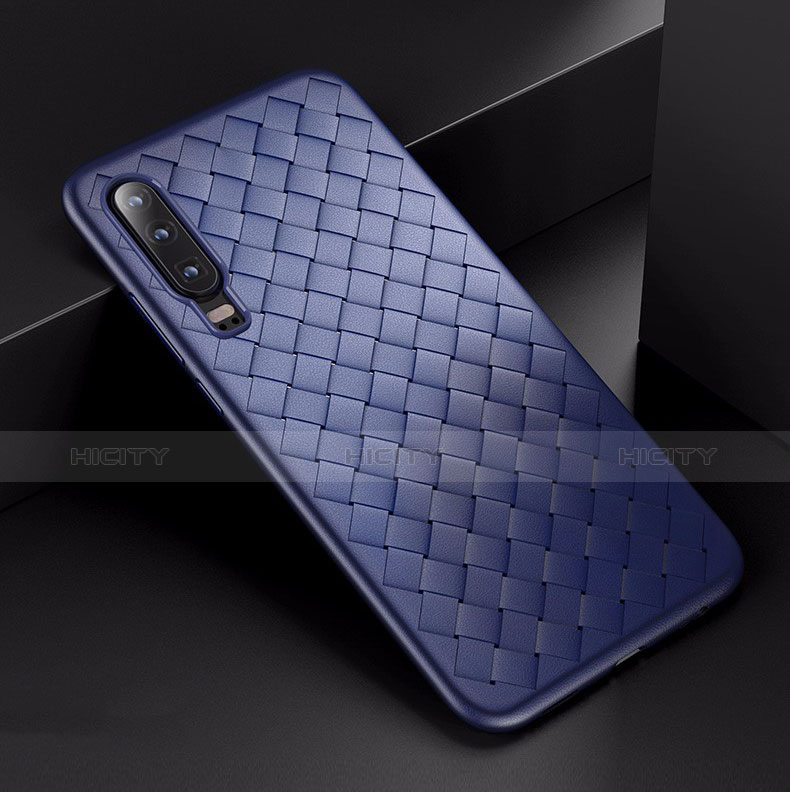 Silikon Hülle Handyhülle Gummi Schutzhülle Tasche Köper für Huawei P30 Blau