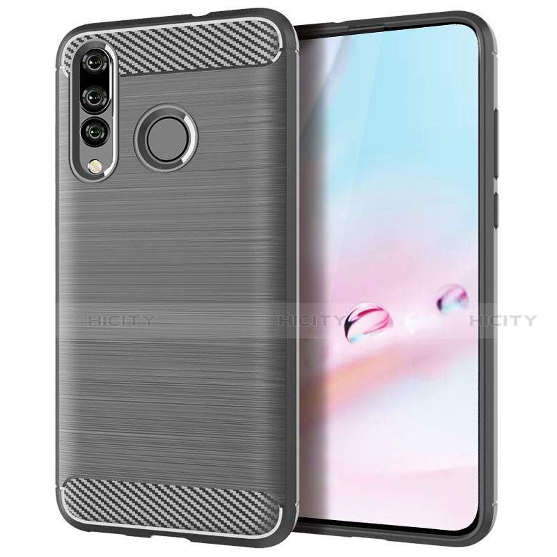 Silikon Hülle Handyhülle Gummi Schutzhülle Tasche Köper für Huawei P30 Lite New Edition Grau