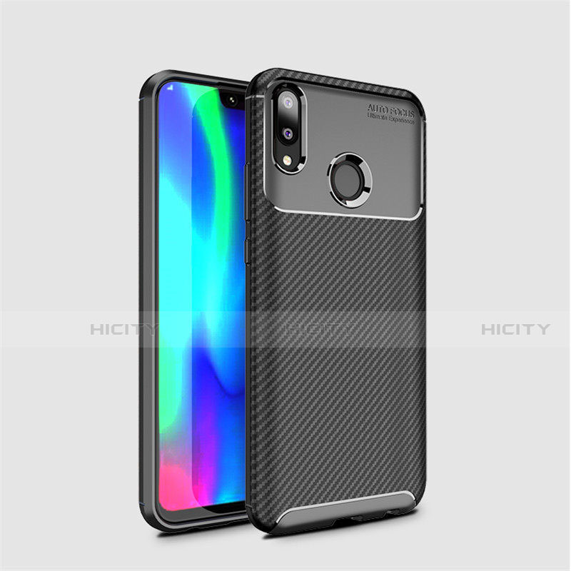 Silikon Hülle Handyhülle Gummi Schutzhülle Tasche Köper für Huawei Y7 Pro (2019) Schwarz