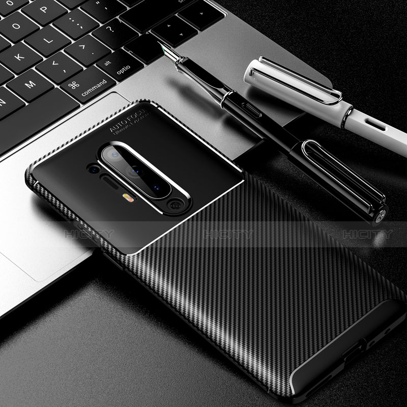 Silikon Hülle Handyhülle Gummi Schutzhülle Tasche Köper für OnePlus 8 Pro Schwarz