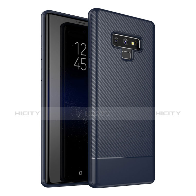 Silikon Hülle Handyhülle Gummi Schutzhülle Tasche Köper für Samsung Galaxy Note 9 Blau Plus