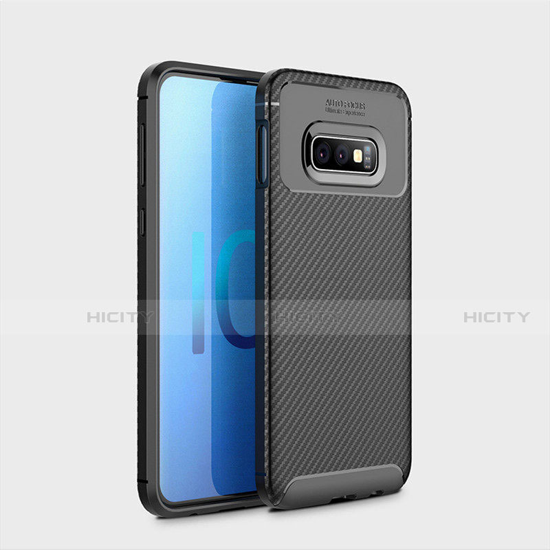 Silikon Hülle Handyhülle Gummi Schutzhülle Tasche Köper für Samsung Galaxy S10e Schwarz