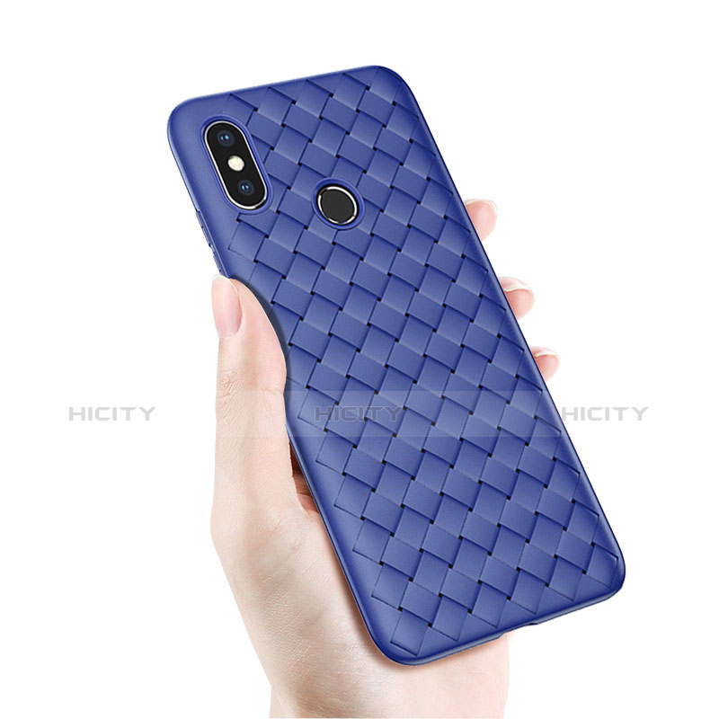 Silikon Hülle Handyhülle Gummi Schutzhülle Tasche Köper für Xiaomi Mi 8 Blau