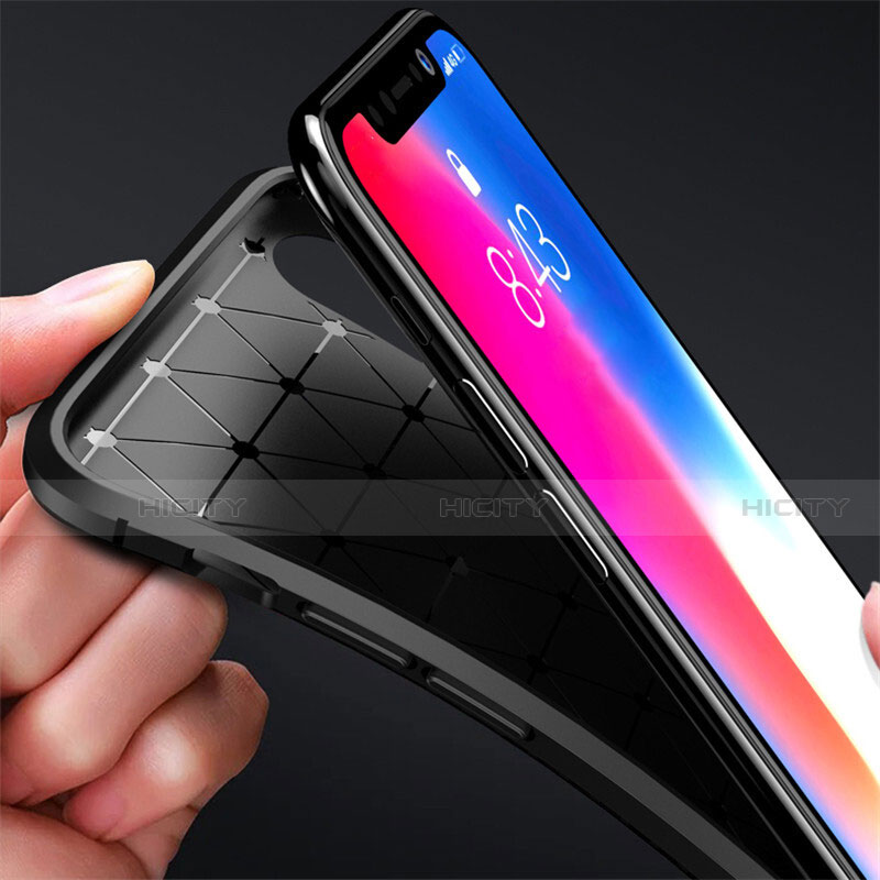 Silikon Hülle Handyhülle Gummi Schutzhülle Tasche Köper S01 für Apple iPhone X groß