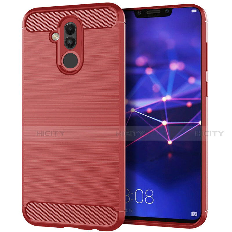 Silikon Hülle Handyhülle Gummi Schutzhülle Tasche Köper S01 für Huawei Mate 20 Lite Rot