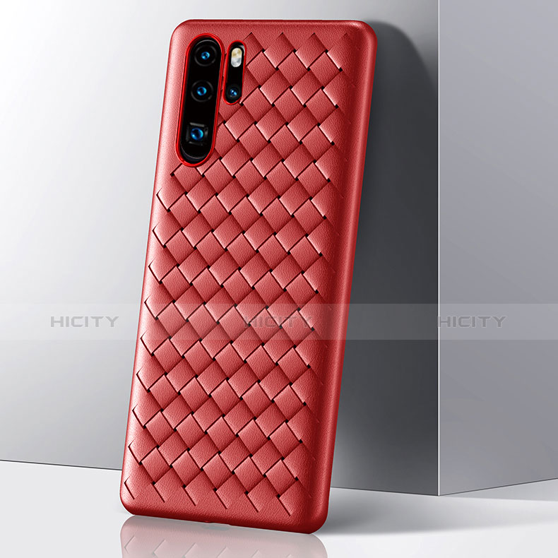 Silikon Hülle Handyhülle Gummi Schutzhülle Tasche Köper S01 für Huawei P30 Pro New Edition Rot Plus