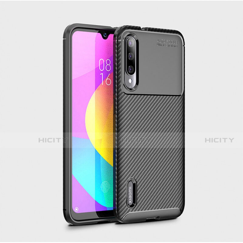 Silikon Hülle Handyhülle Gummi Schutzhülle Tasche Köper S01 für Xiaomi CC9e Schwarz