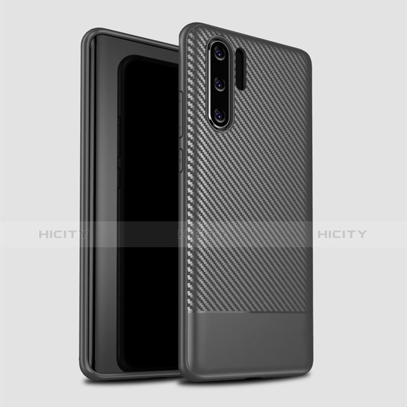 Silikon Hülle Handyhülle Gummi Schutzhülle Tasche Köper S04 für Huawei P30 Pro New Edition Grau