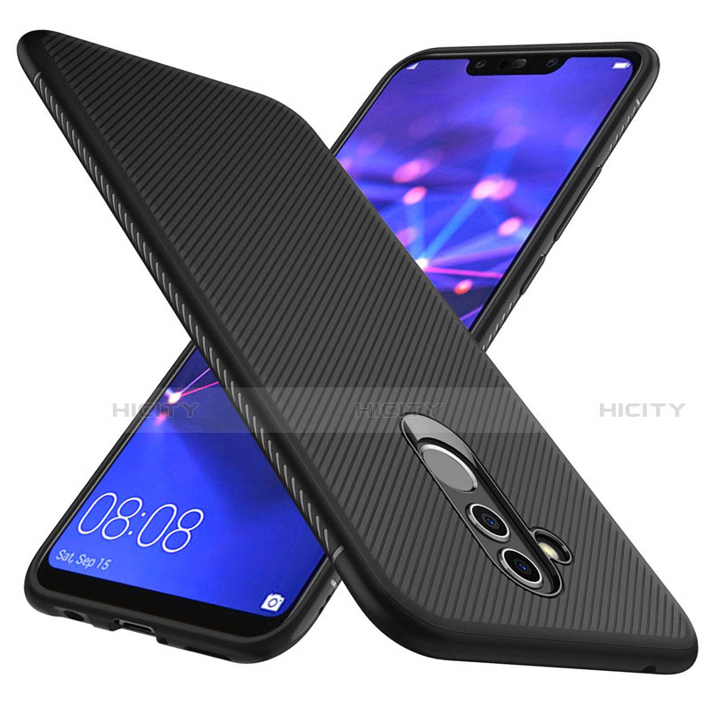 Silikon Hülle Handyhülle Gummi Schutzhülle Tasche Köper S05 für Huawei Mate 20 Lite Schwarz Plus