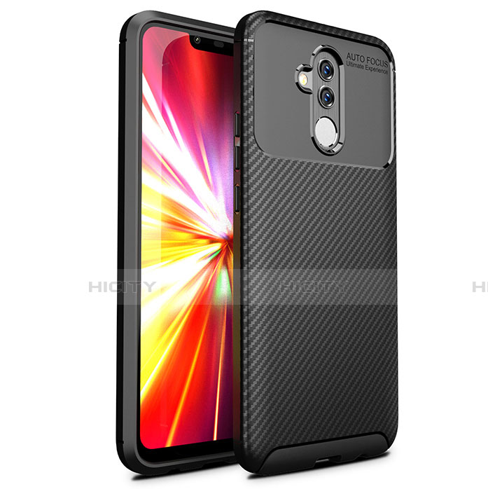 Silikon Hülle Handyhülle Gummi Schutzhülle Tasche Köper T02 für Huawei Mate 20 Lite Schwarz Plus