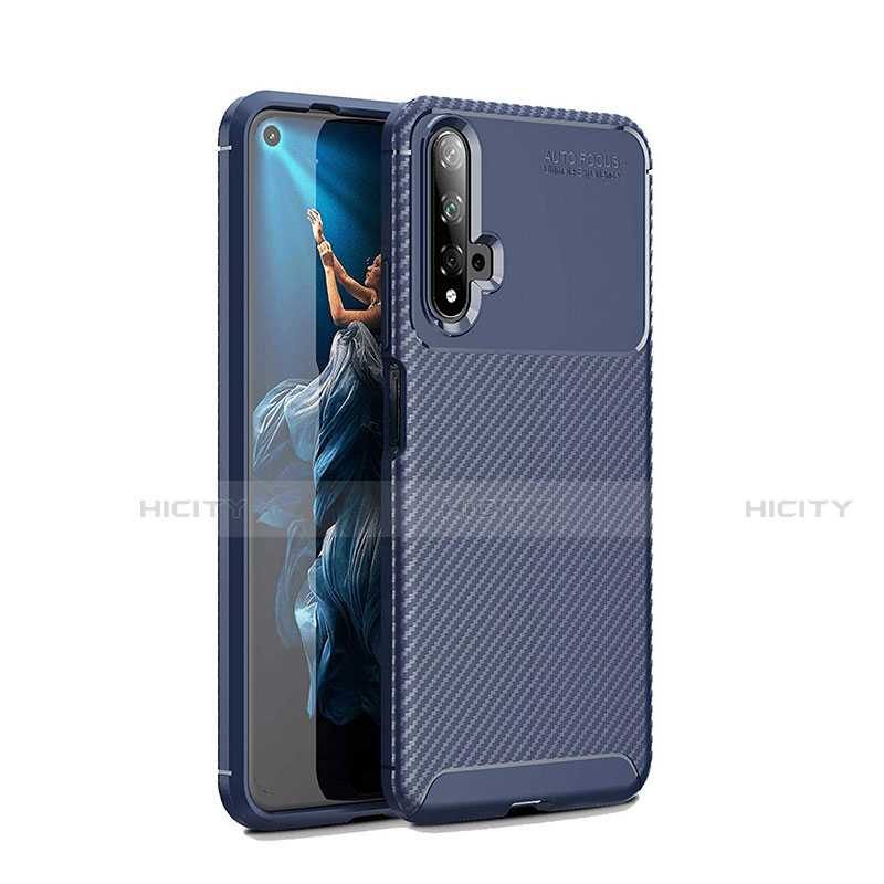 Silikon Hülle Handyhülle Gummi Schutzhülle Tasche Köper Y01 für Huawei Honor 20 Blau