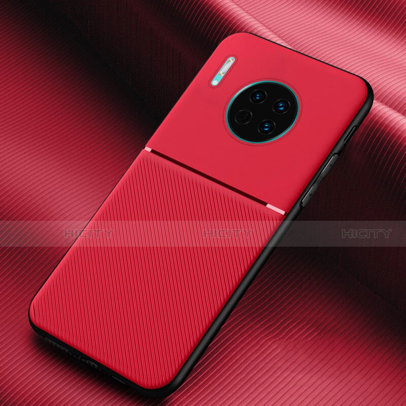 Silikon Hülle Handyhülle Gummi Schutzhülle Tasche Köper Y01 für Huawei Mate 30 Pro Rot