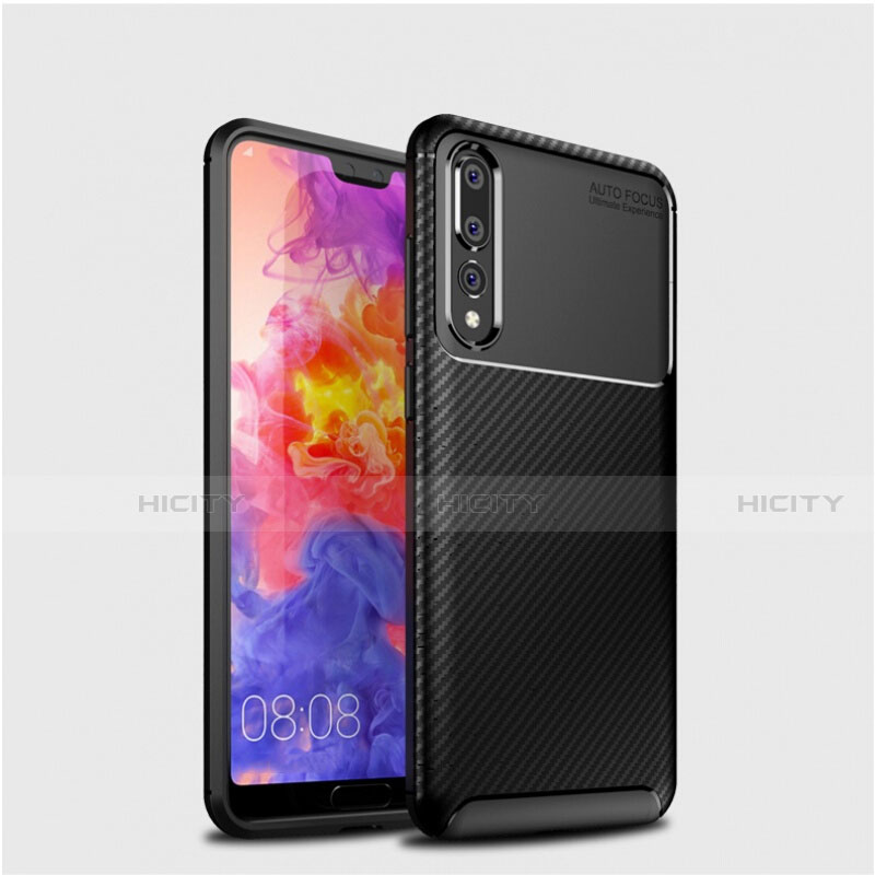 Silikon Hülle Handyhülle Gummi Schutzhülle Tasche Köper Y01 für Huawei P20 Pro Schwarz